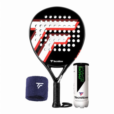 Pack Raquete Tecnifibre Wall Master ONE 2023 com Pulseira e Bolas